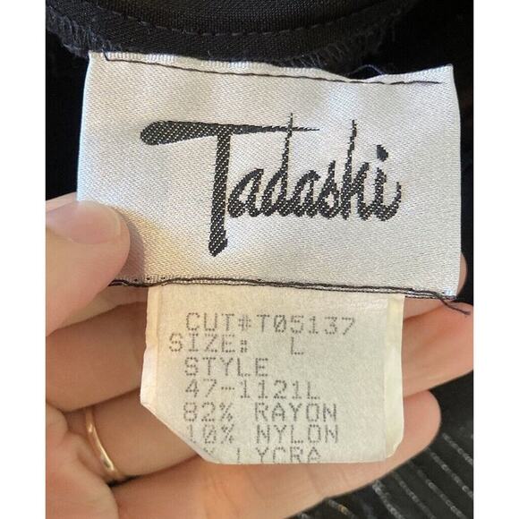 Vintage Tadashi Sleeveless Ball Gown Size Large Women’s Black - Picture 3 of 7